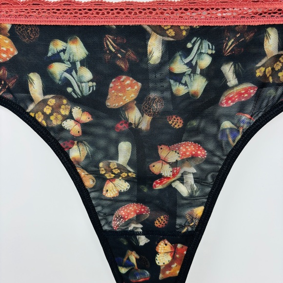 NWT UYE SURANA Limited Edition Mystical Mushrooms Printed Thong L/XL - Picture 4 of 10